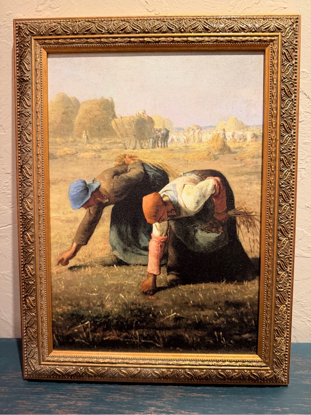 Vintage Ornate Gold Framed Art Print -The Gleaners Jean-François Millet